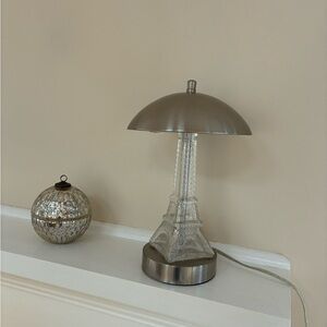Silver Eiffel Tower Table Lamp
